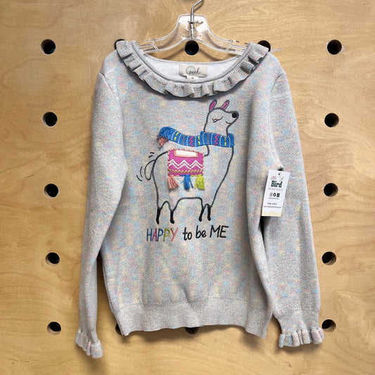 Grey Shimmer 'Happy To Be Me' Pullover