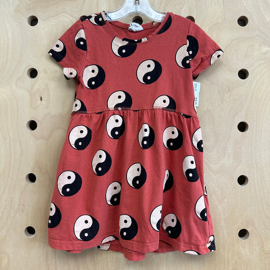 Brown Ying Yang Dress