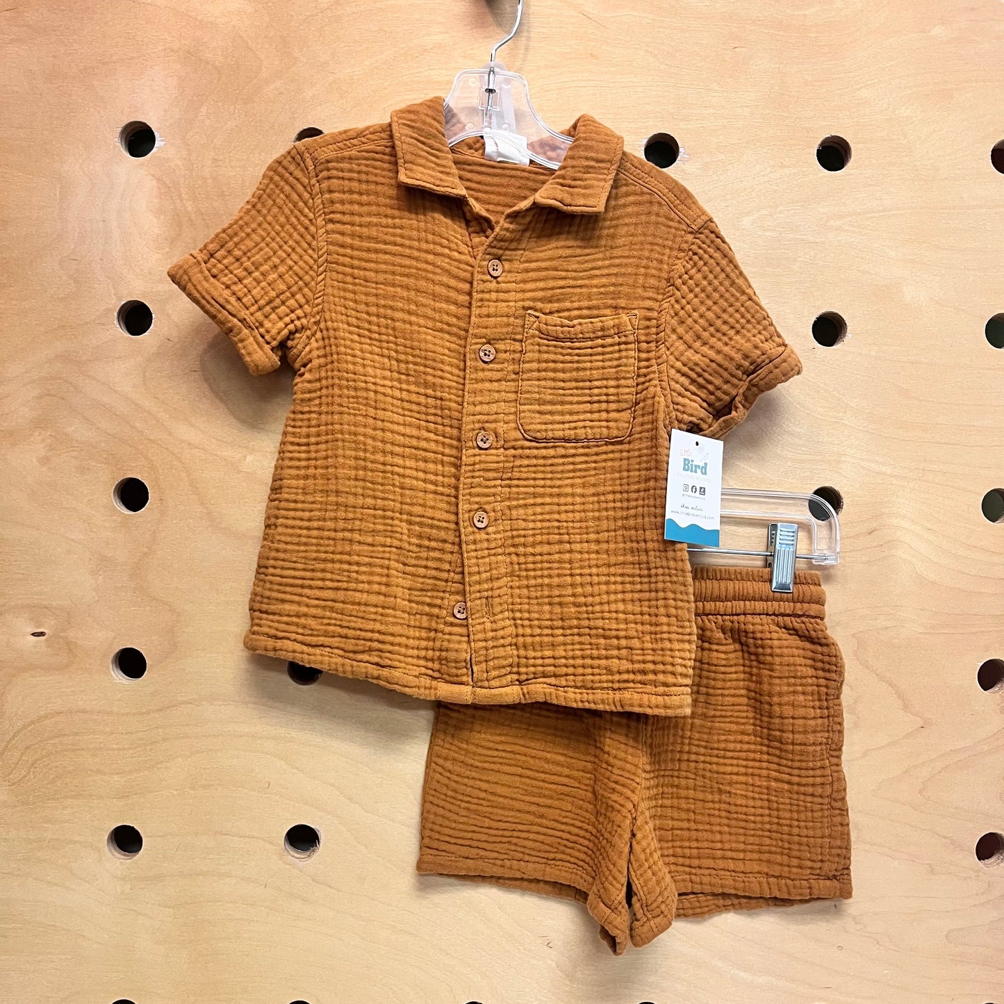 Organic Caramel Gauze Outfit