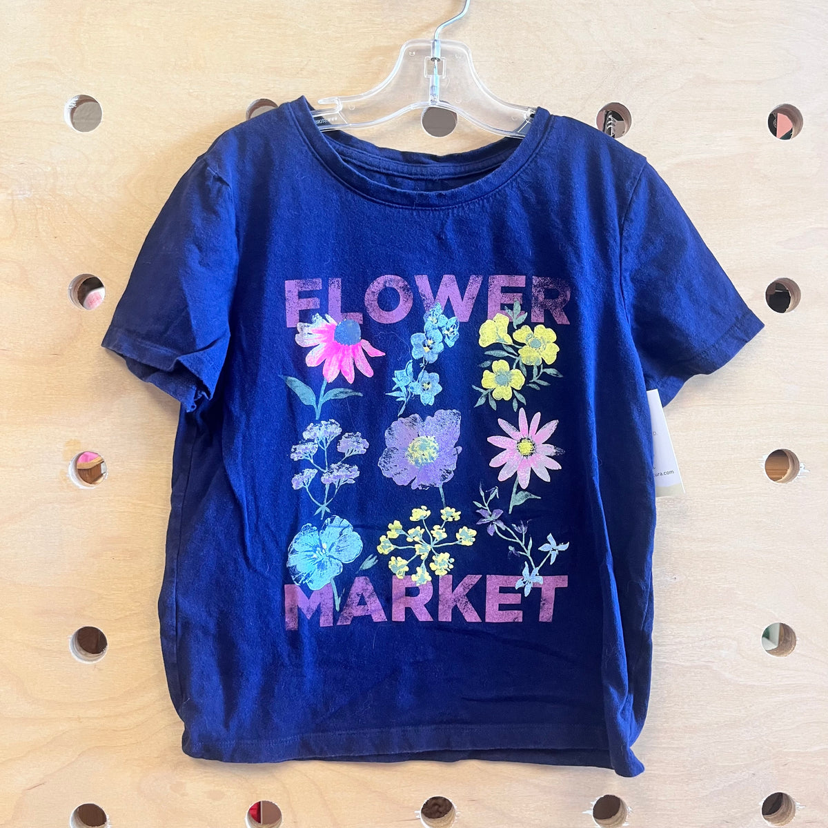 Navy Flower Market Tee
