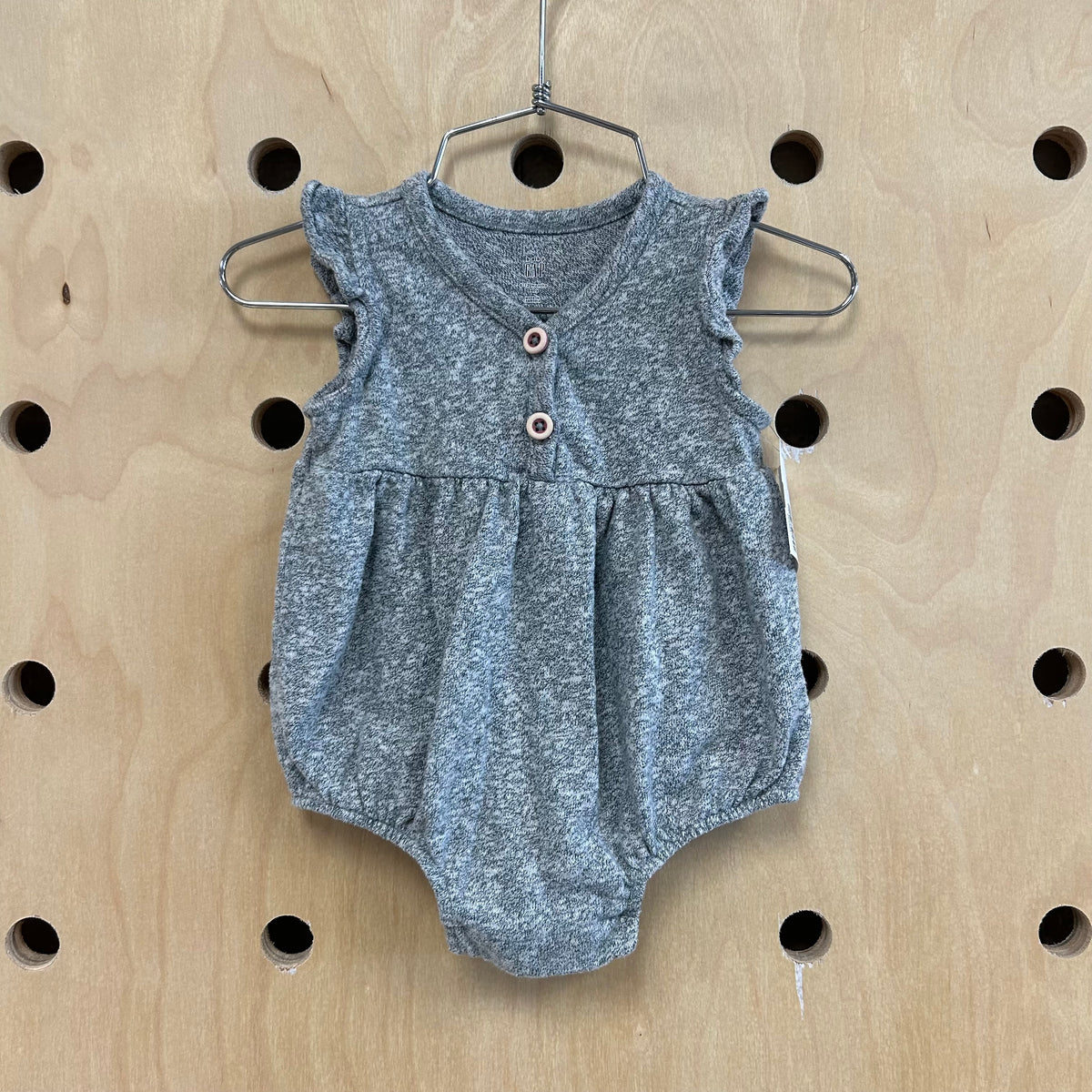 Grey Heathered Romper
