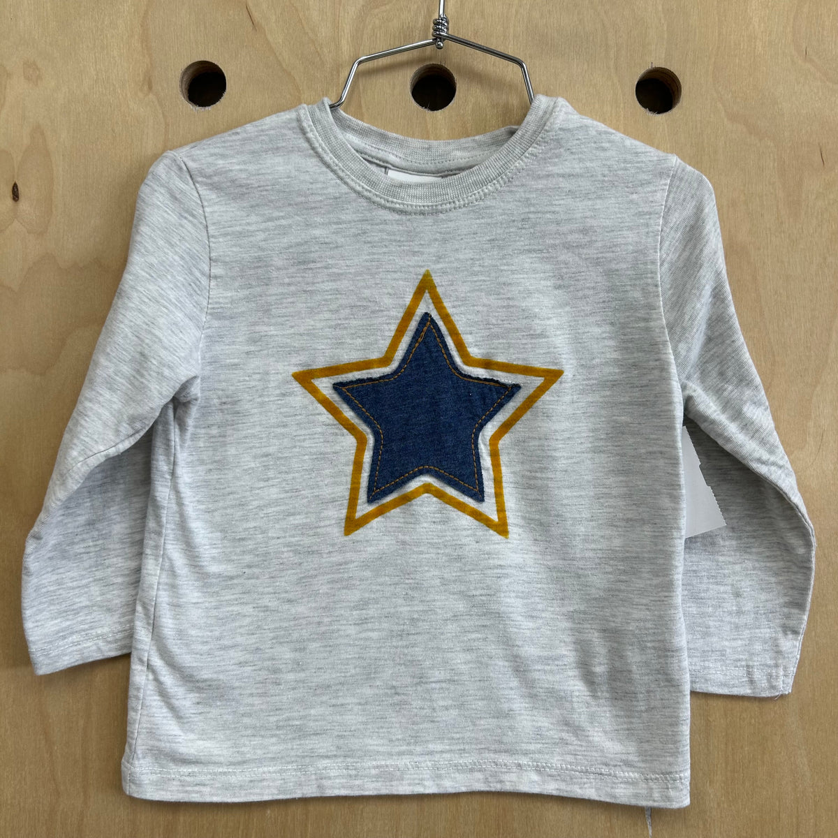 Grey star LS Tee