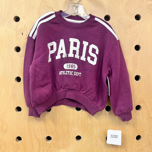 Purple PARIS Pullover NEW!