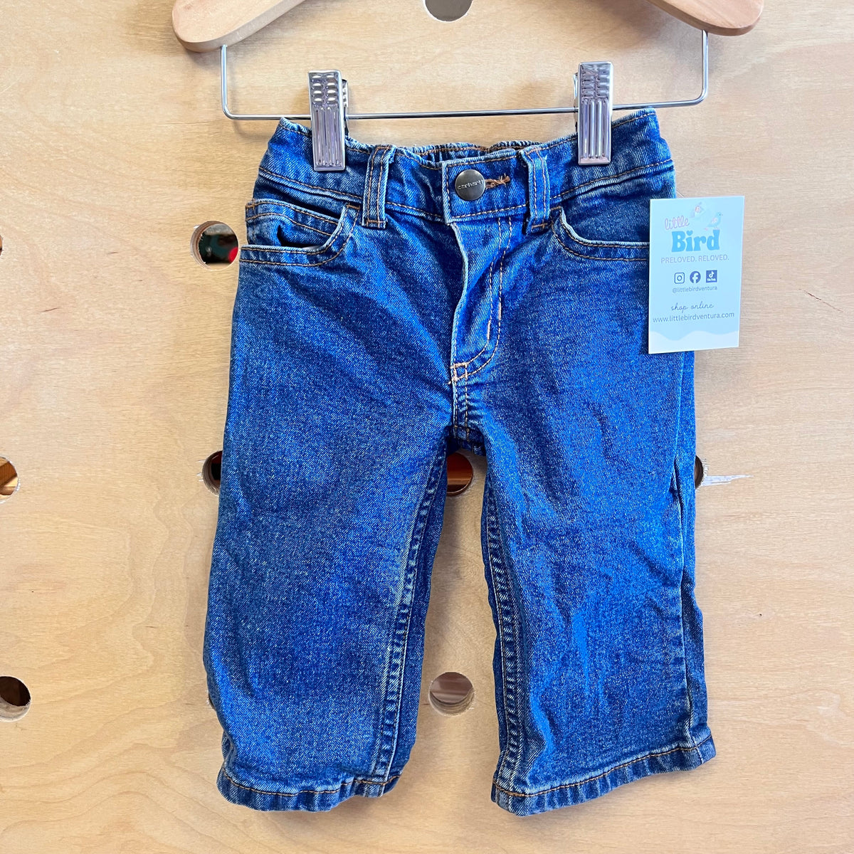 Straight Leg Denim Pants