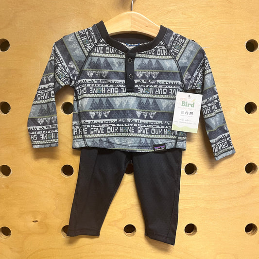 Blue Capiline 'Save Our Home' Outfit