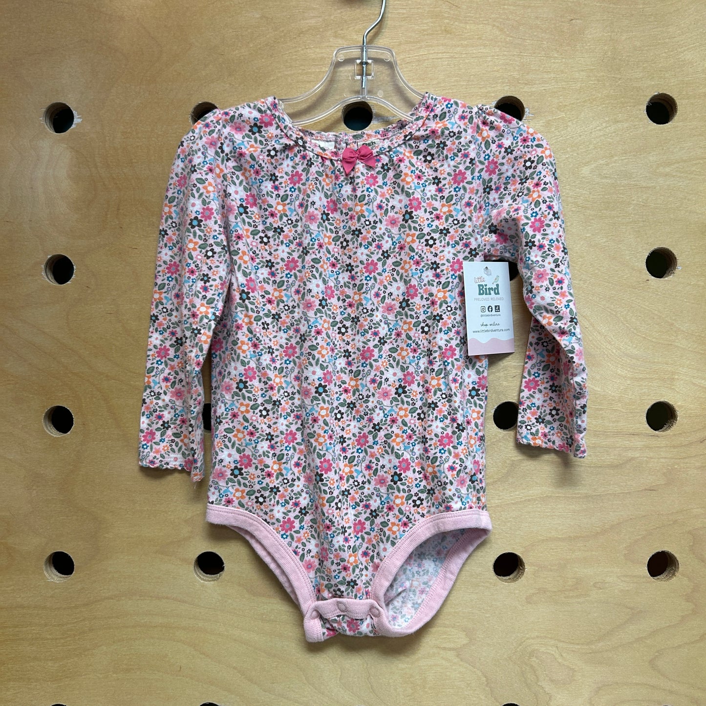 Osh Kosh Y2K Pink Floral Bodysuit