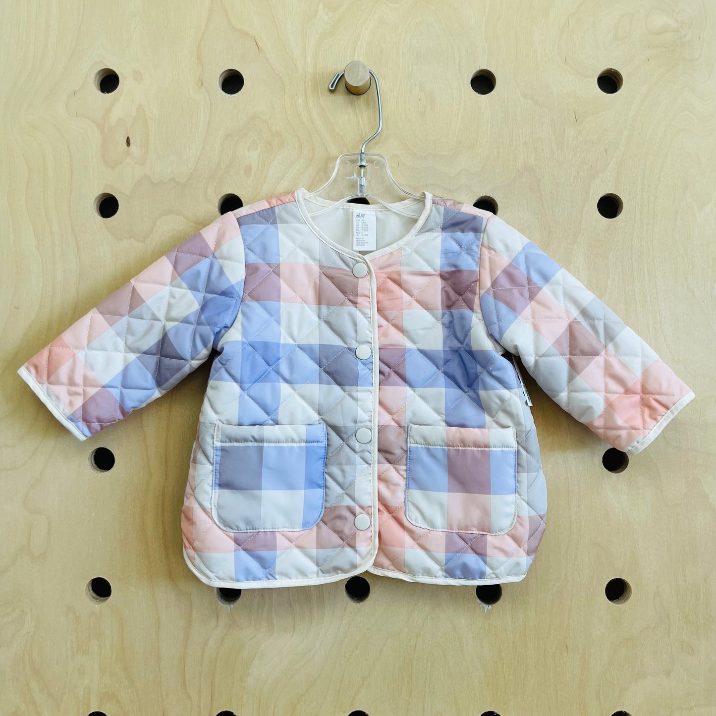 Cream Plaid Jacket