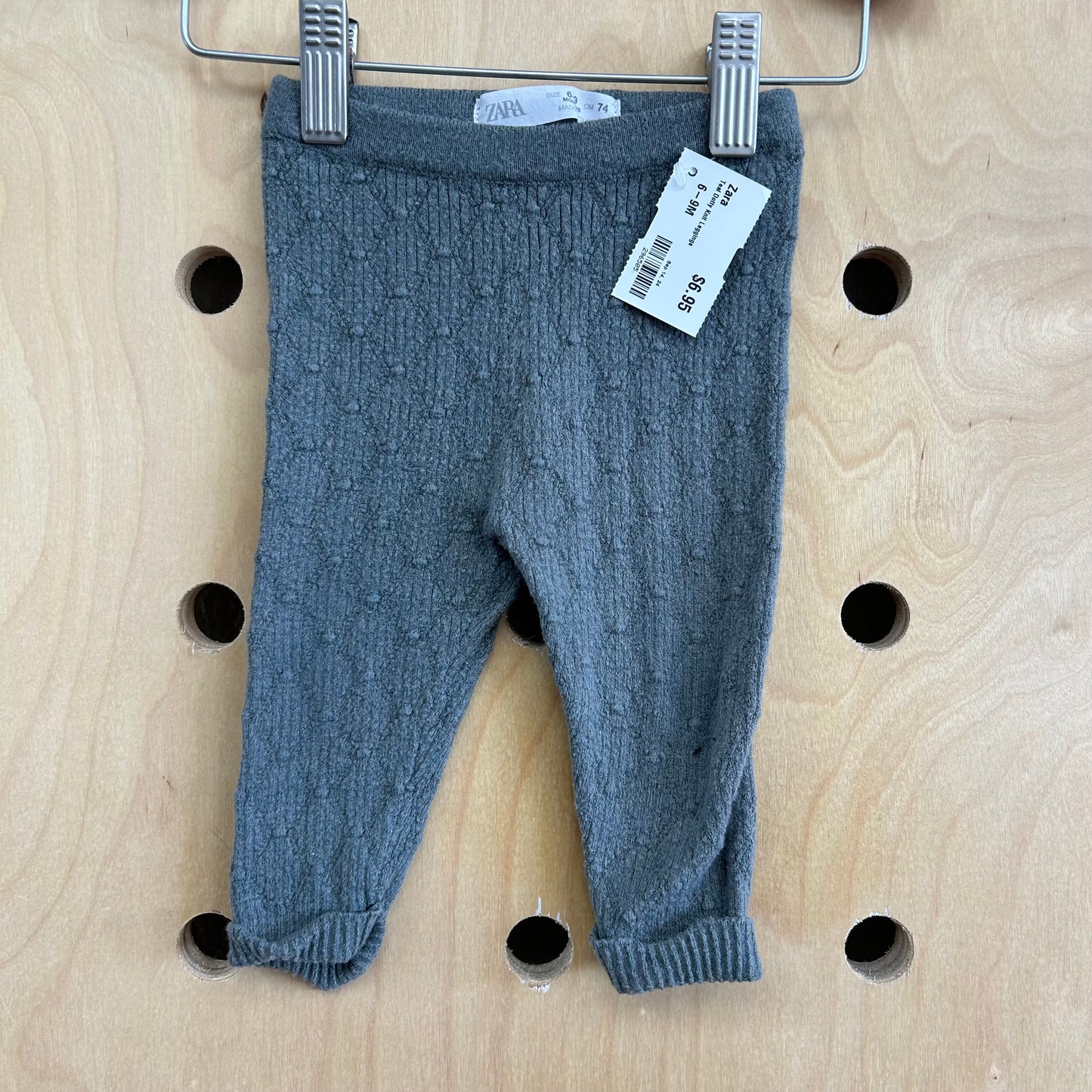 Teal Dotty Knit Leggings