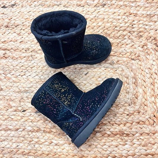 Black & Rainbow Sparkle Boots