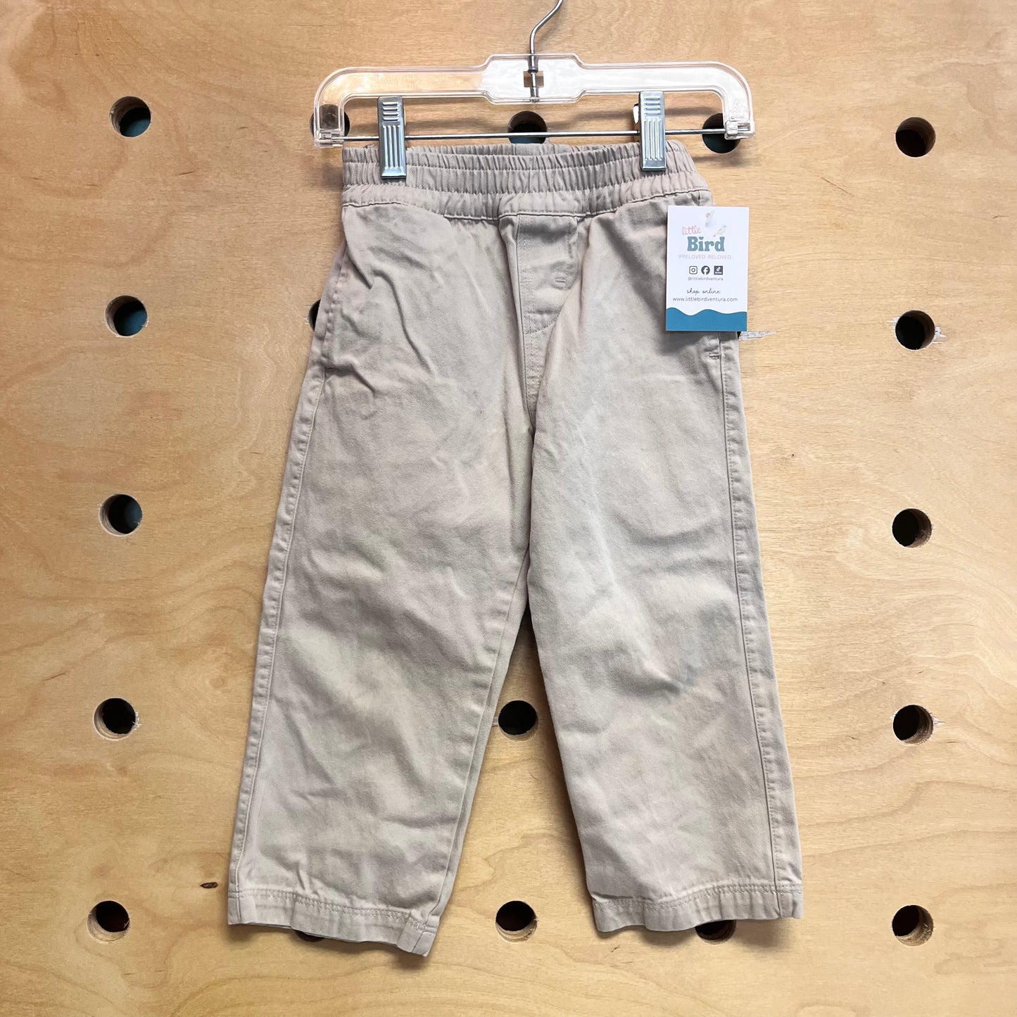 Tan Pull On Khakis