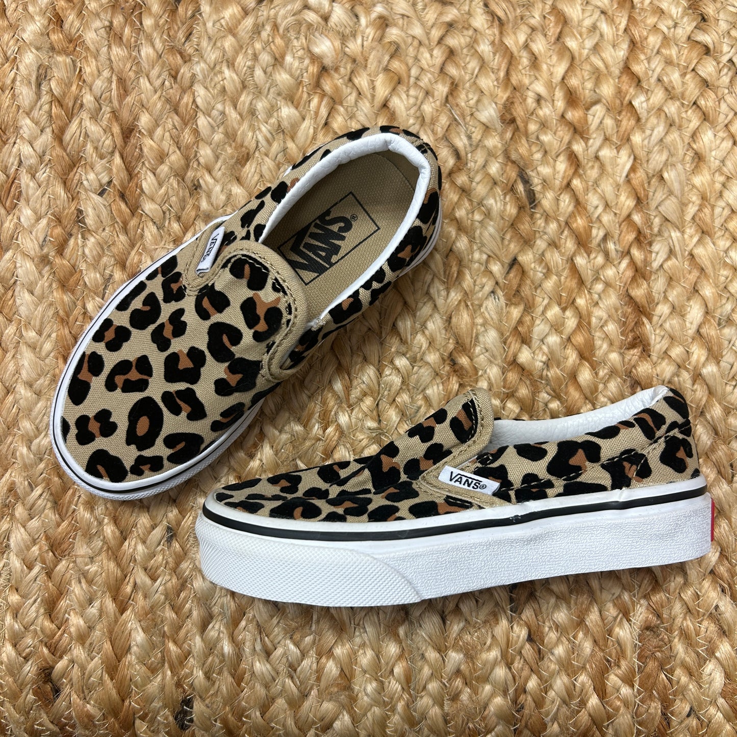 Leopard Print Slip Ons