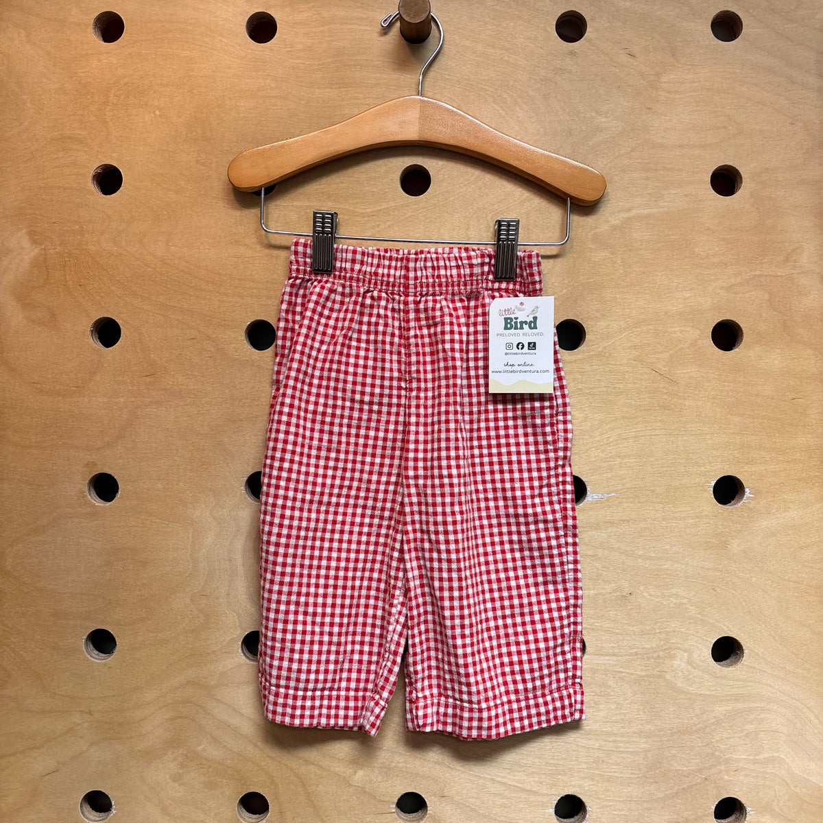 Red/White Gingham Pants