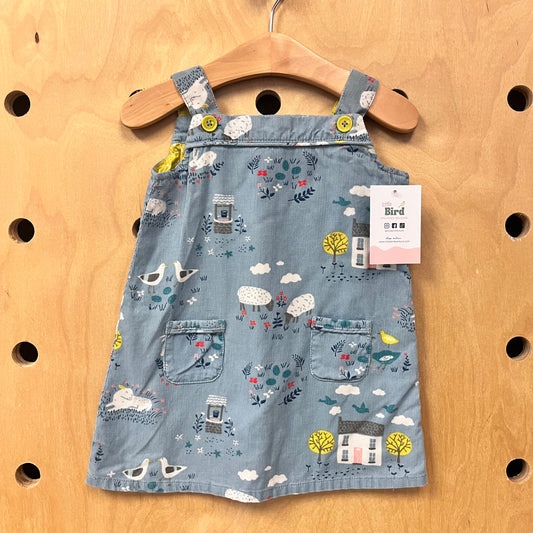 Blue Cord Cottage Jumper