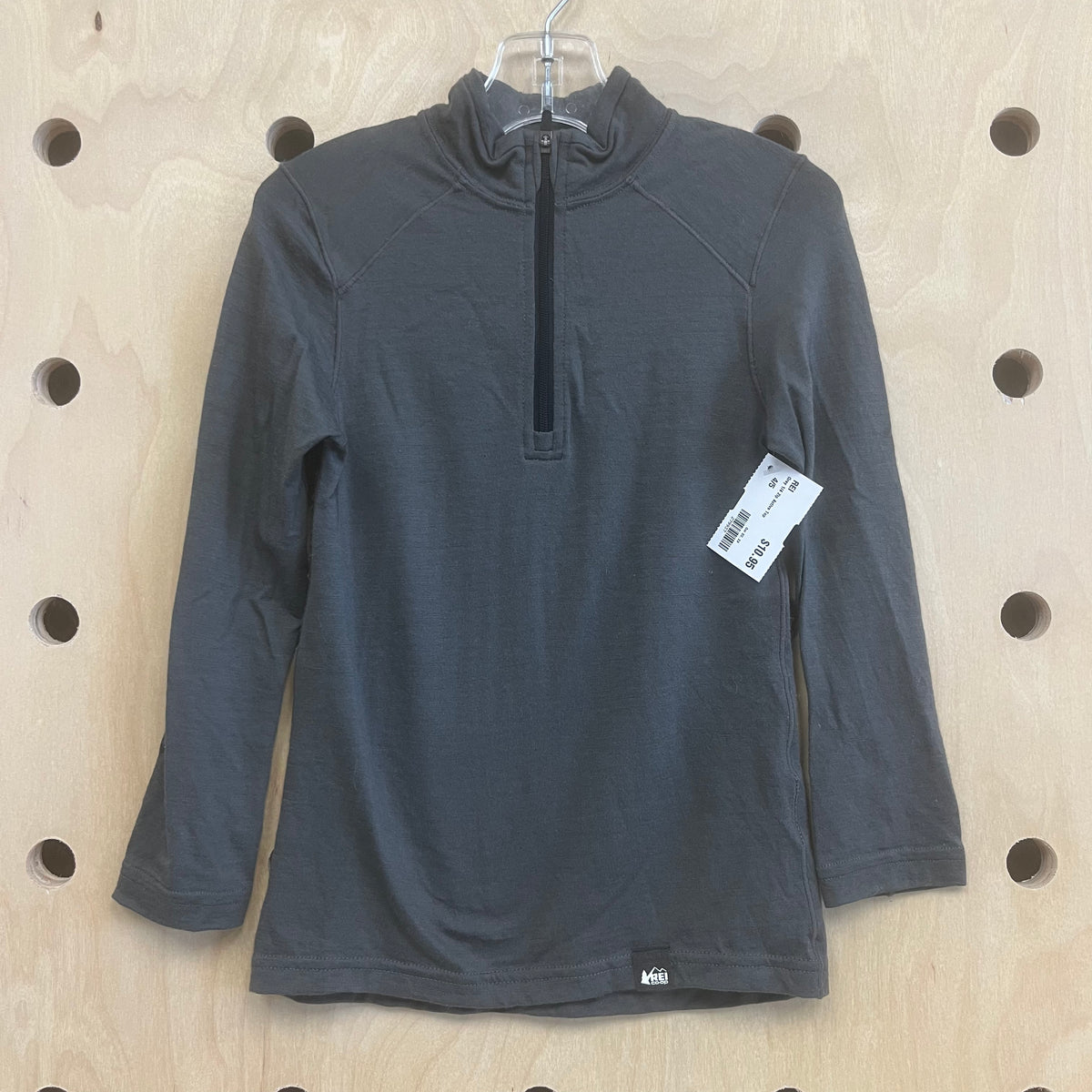 Grey 1/4 Zip Active Top