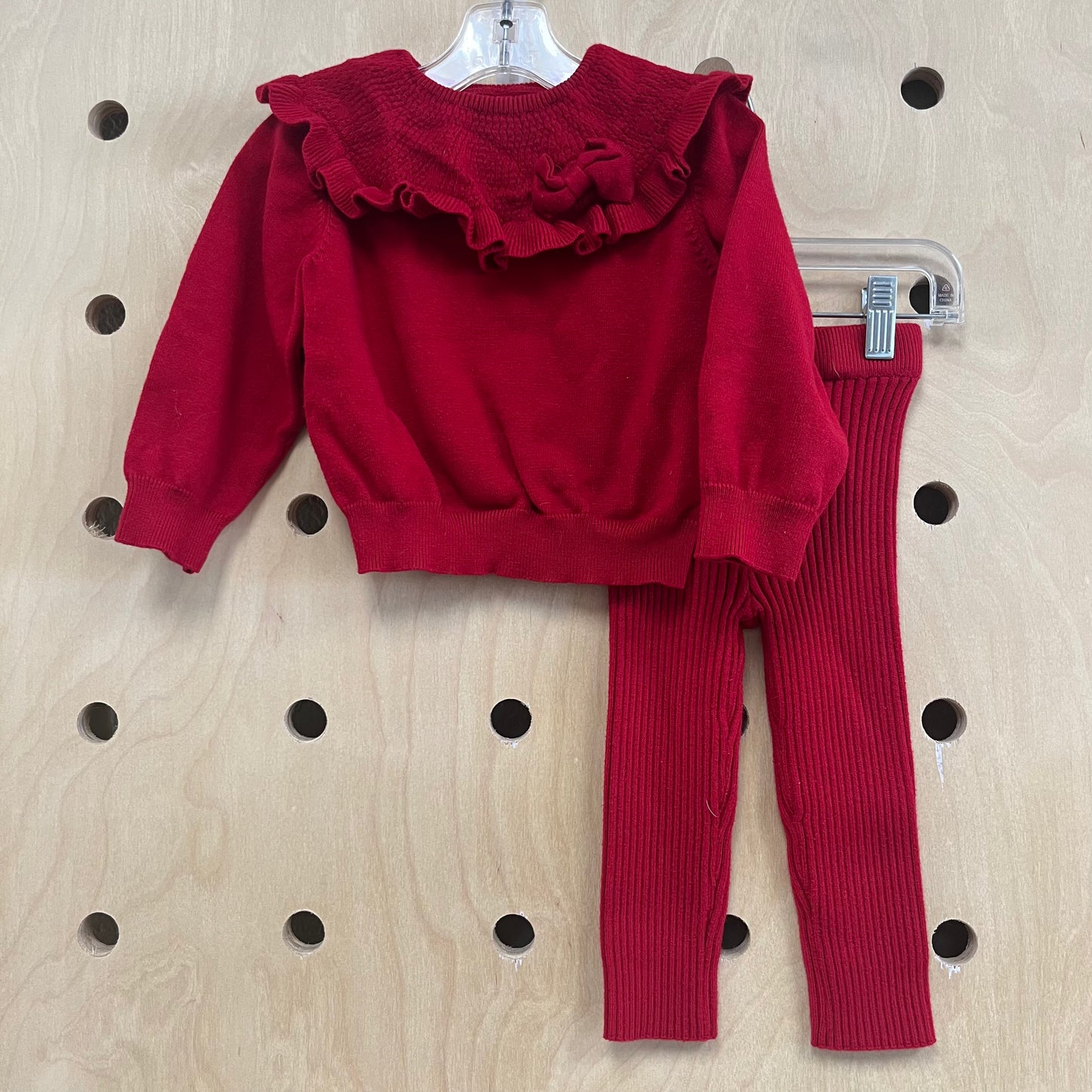 Red Knit Outfit