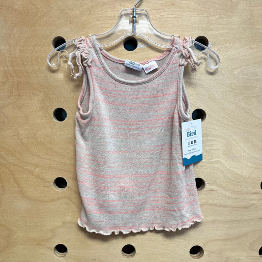 Tan/Peach Striped Tank
