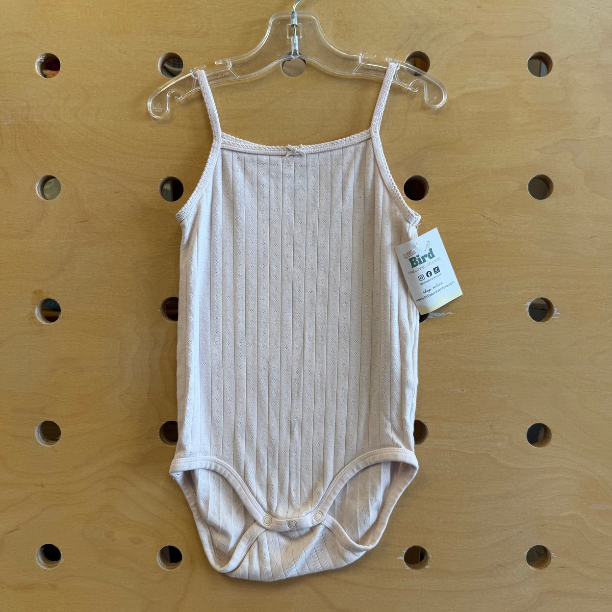 Organic Cream Pointelle Bodysuit