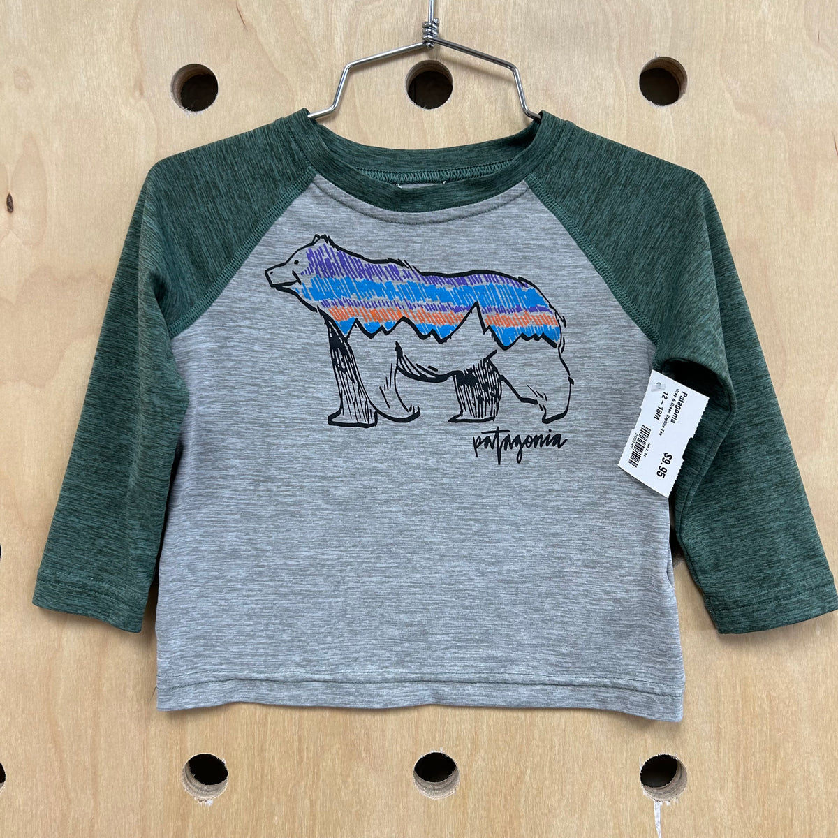 Grey & Green Capline Tee