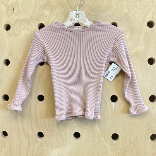 Pink Ribbed Top
