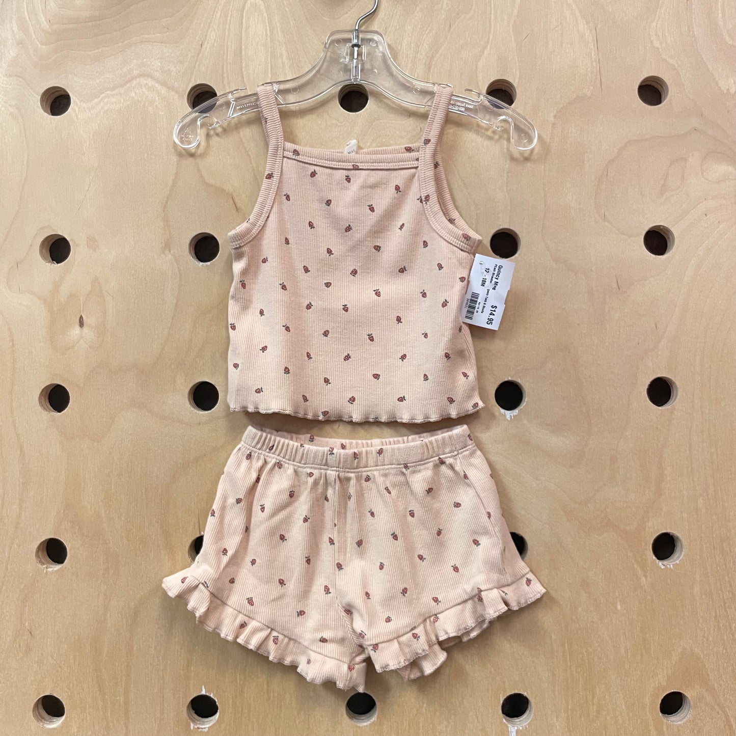 PEach Strawberry Organic Tank & Shorts