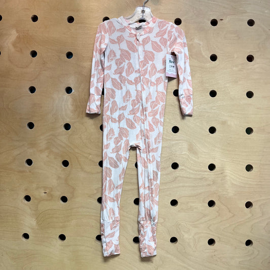 Peach Leaves Bamboo 2Way Zippy