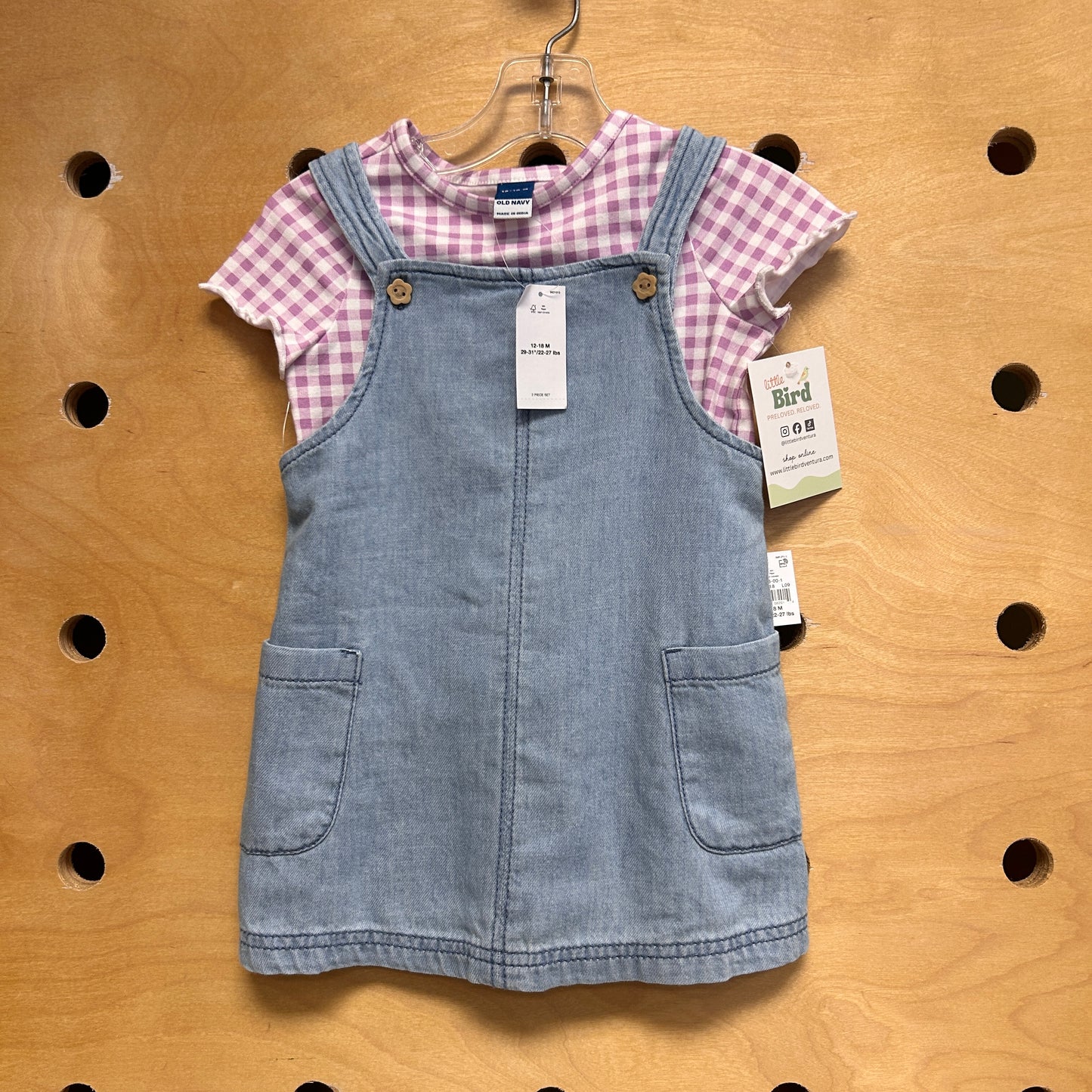 Purple Checker Tee/Jumper NEW!