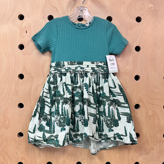 Organic Ribbed & Cotton Trees Dress