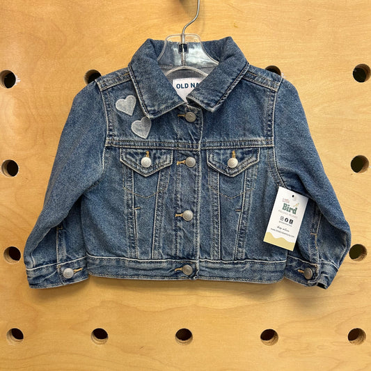 Heart Patch Denim Jacket