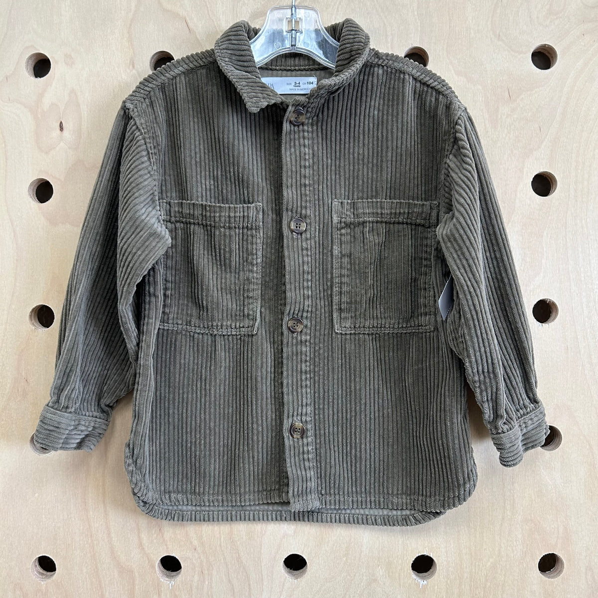 Olive Cord Shacket