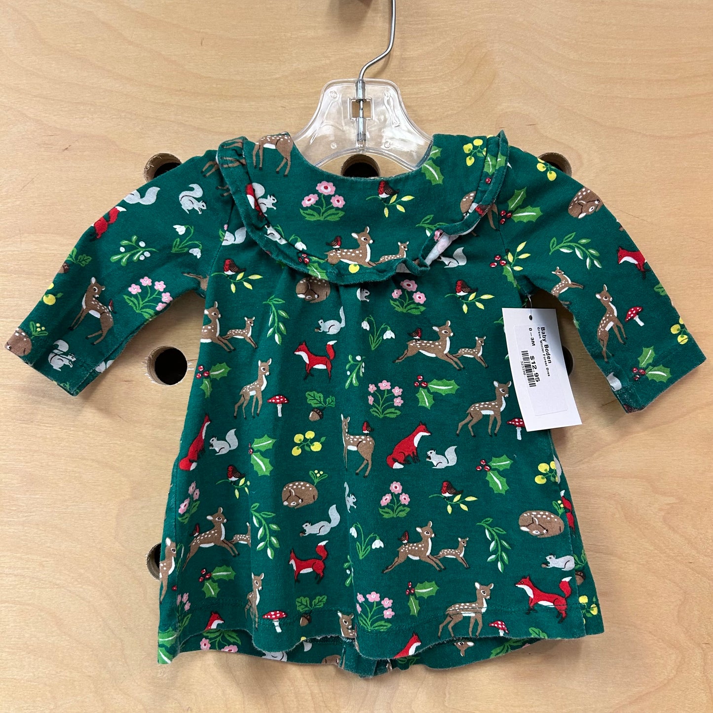 Green Winter Forest Dress
