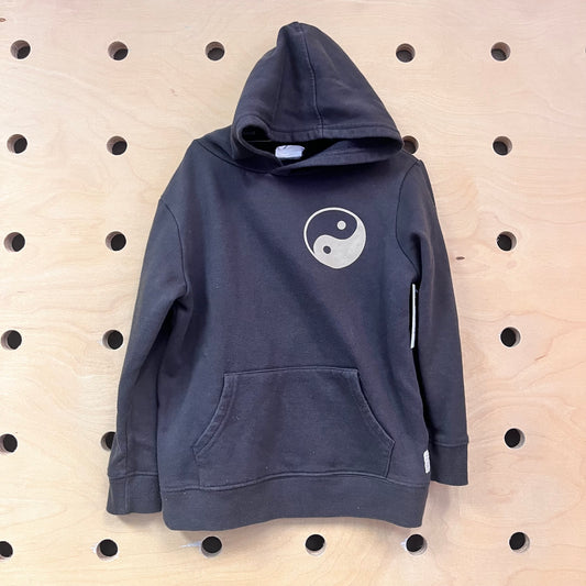 Grey Ying Yang Elements Hoodie
