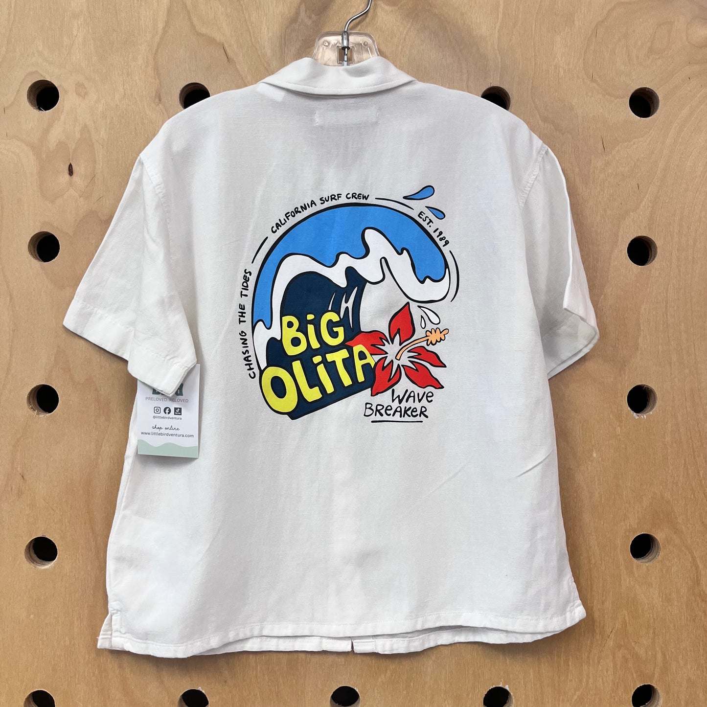 Cream Big Olita Button Up NEW!