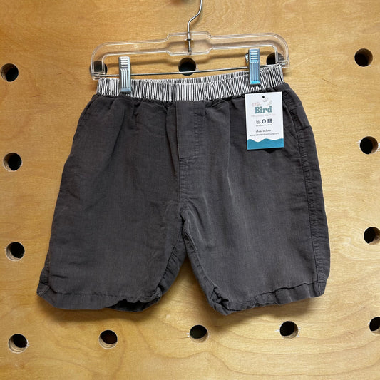 Organic Grey Pull On Cotton Shorts