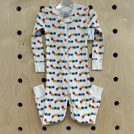 Cream Caterpillar Pajamas