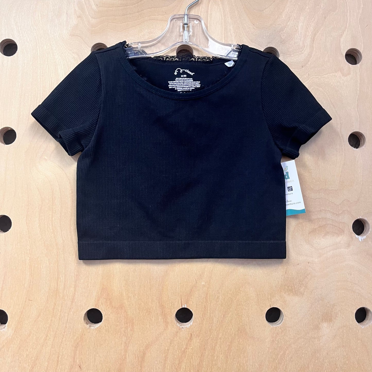 Blackk Ribbed Top