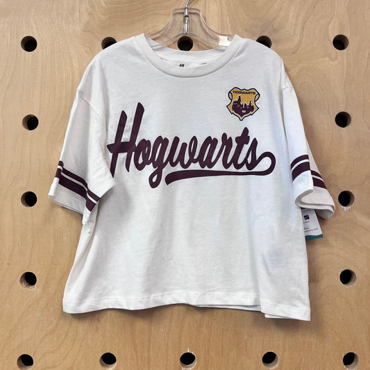 Cream Hogwarts Crop Tee