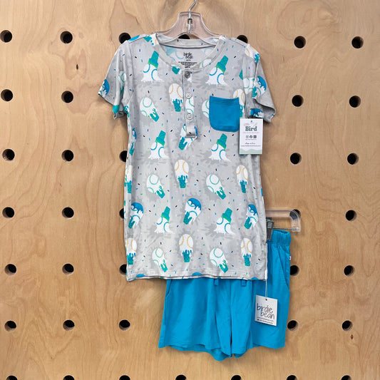 Ice Cream Baseball Bamboo Pajamas NEW!