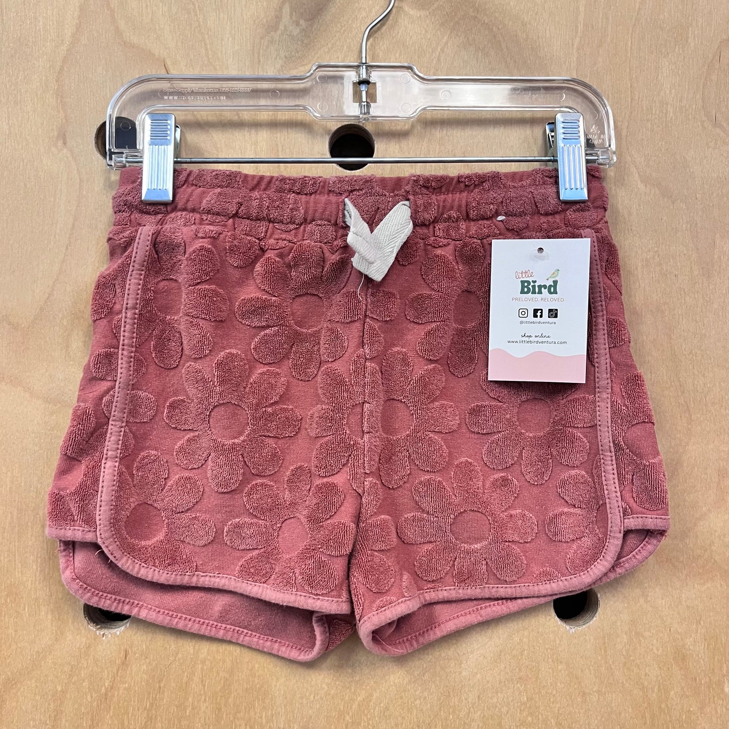 Terracotta Terry Flower Shorts