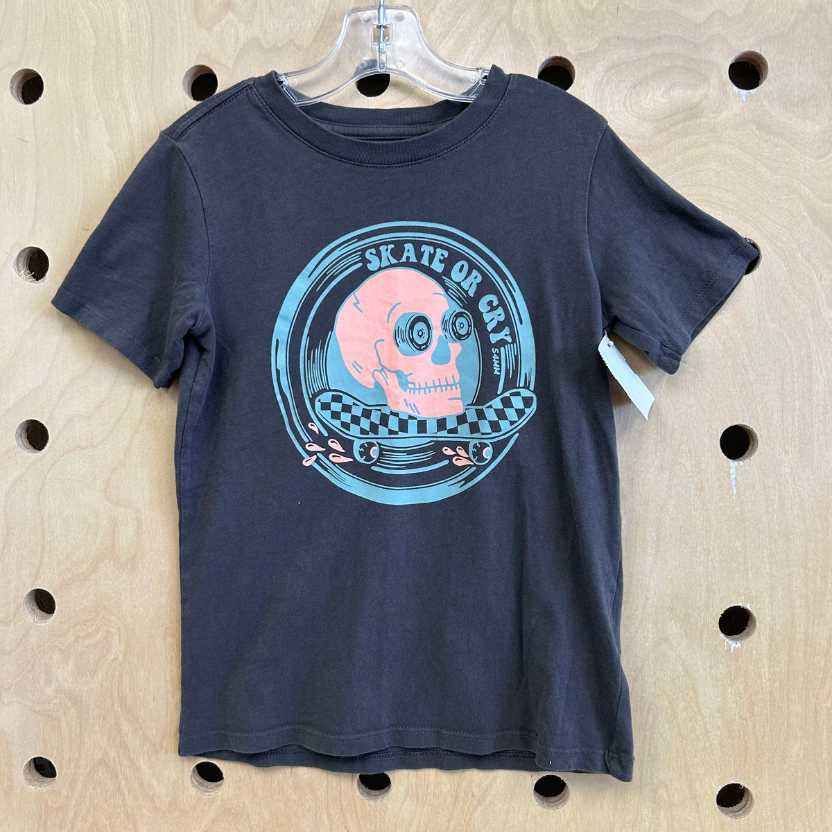 Grey Skate or Cry Tee