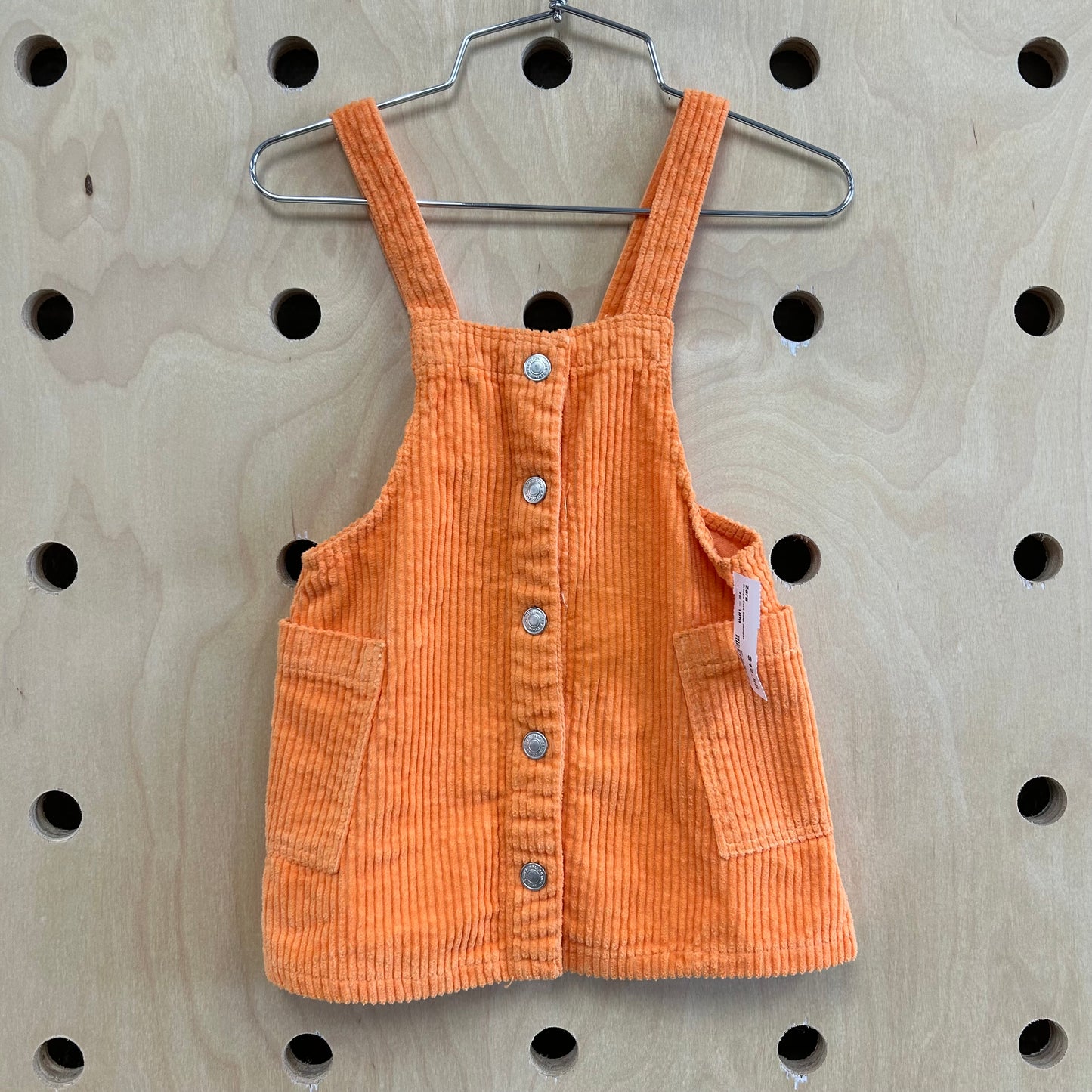 Orange Cord Snap Jumper