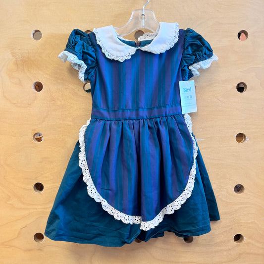 Teal/Purple Striped Dress