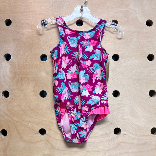 Parrots & Chameleon Swimsuit