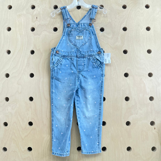 Denim Heart Overalls