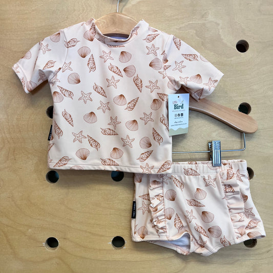 Peach Seashells Swimsuit