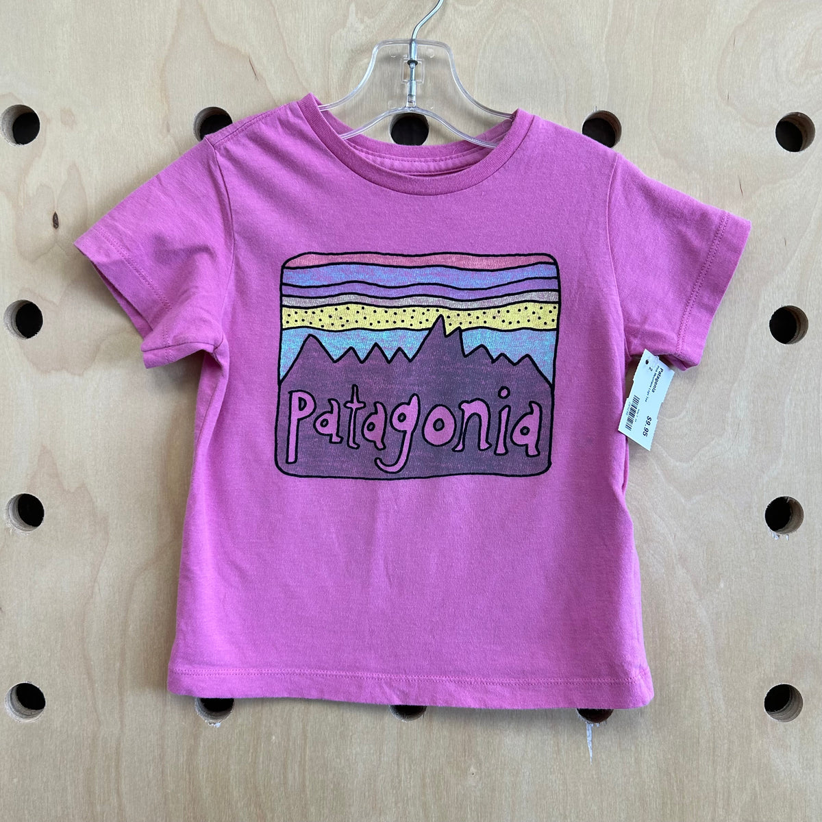 Pink Mountains Logo Tee
