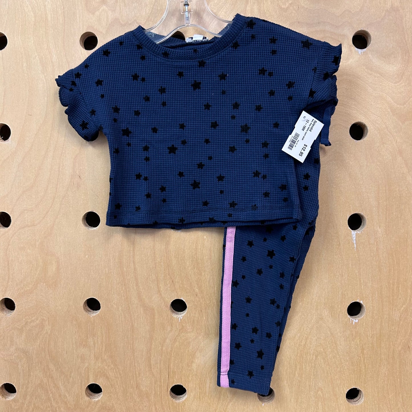 Navy Stars Waffle Outfit NEW!