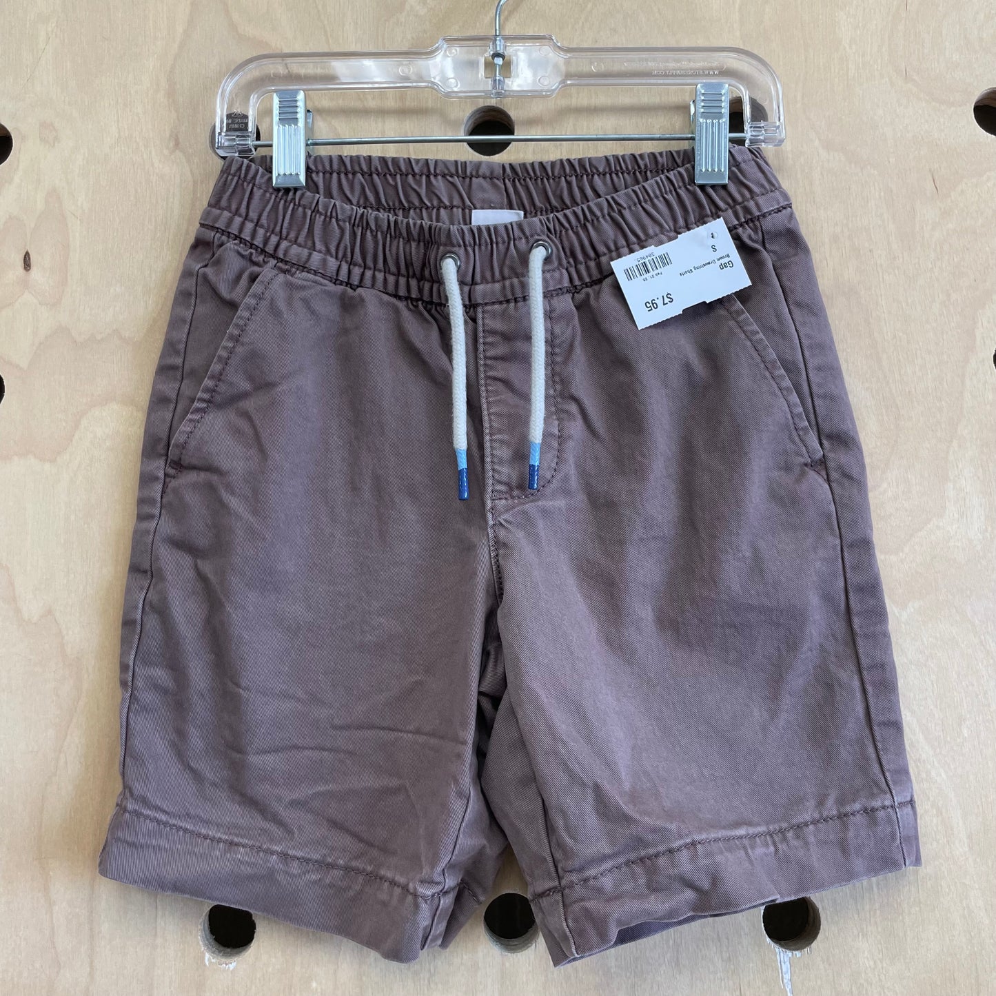 Brown Drawstring Shorts