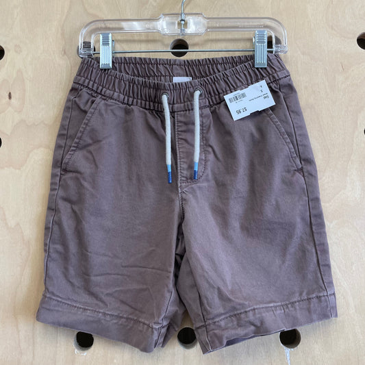 Brown Drawstring Shorts