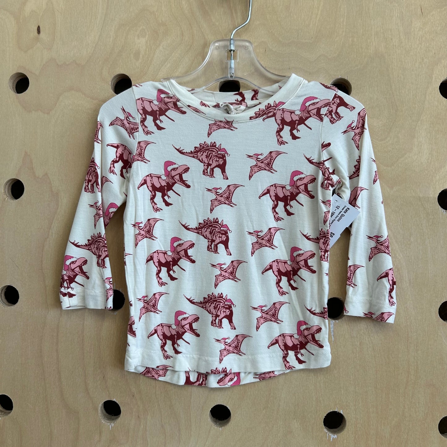 Cream Santa Dino Organic Shirt