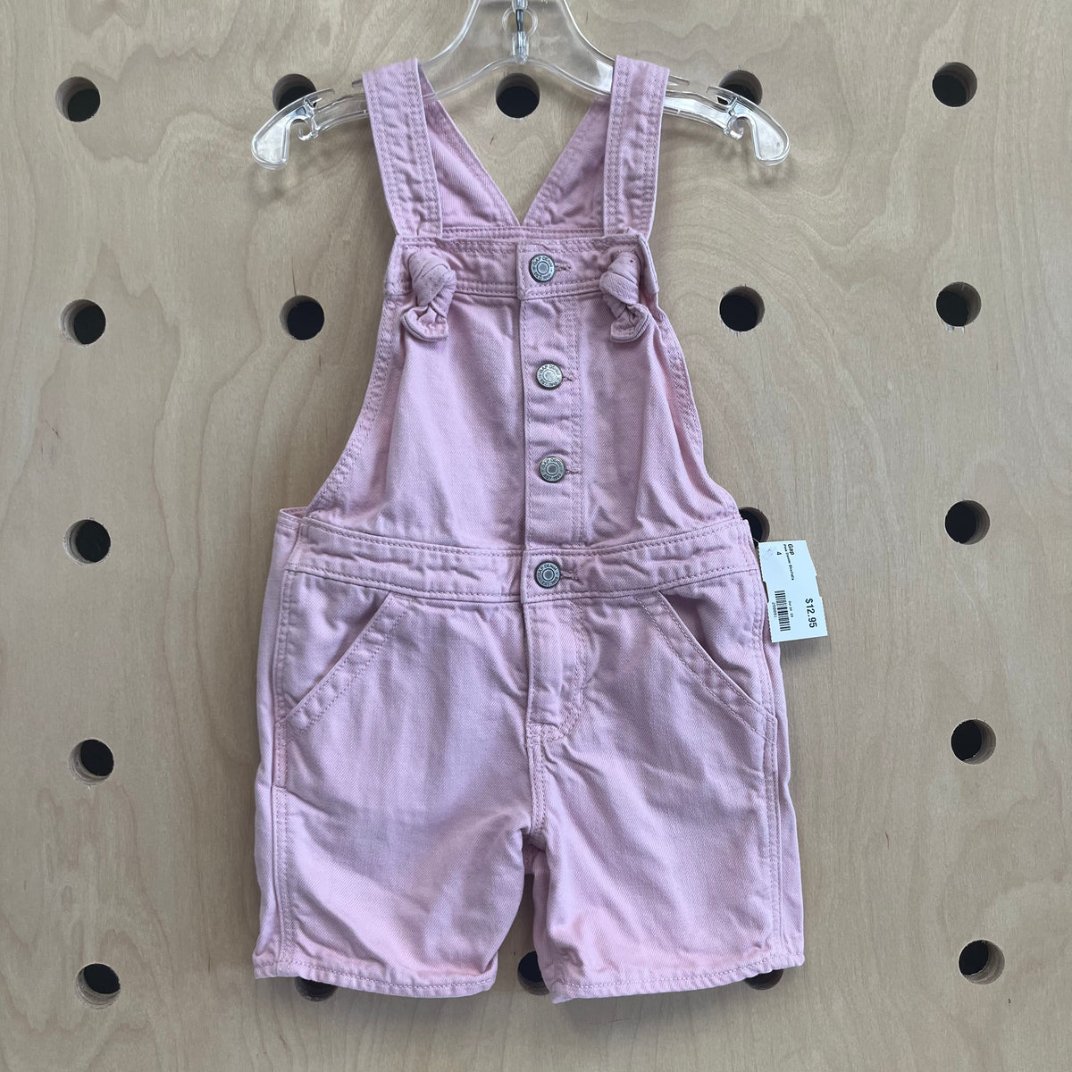 Pink Denim Shortalls